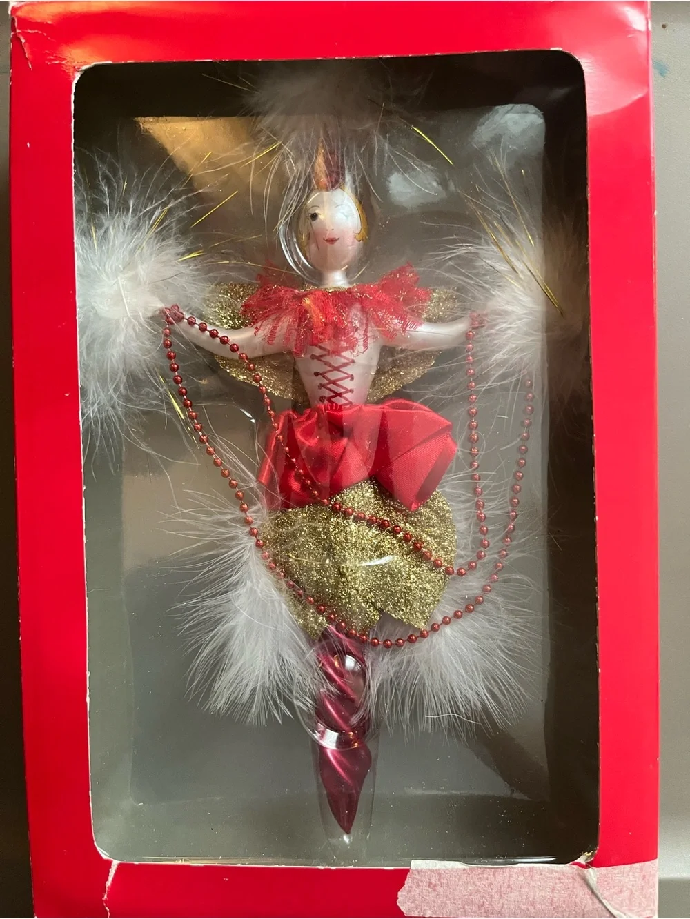 Soffieria De Carlini Vintage Italian  Glass Ballerina Dancer Icicle Ornament